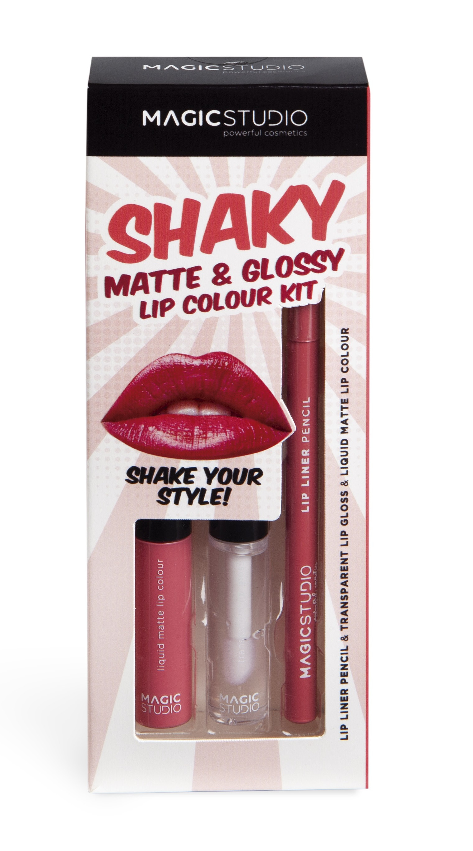 MAGIC STUDIO Shaky Blush Stick & Brush – Leichter Blush-Stick Für Natürliches Rouge