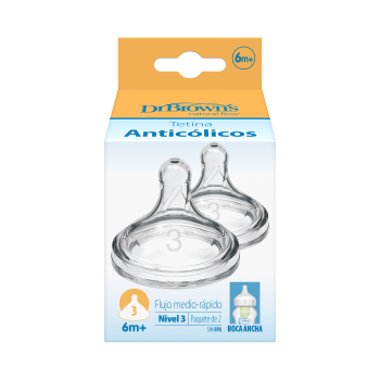 Sauger Options+ Stufe 3 Weithals ab 6 Monaten