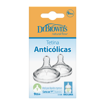 Options+ Tetinas Boca Ancha Corte en Y Mayor flujo para líquidos más espesos