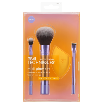 Set pennello + spugna Night Brights Midi Glow