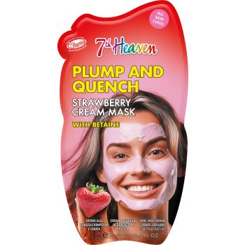 Maschera alla crema di fragole con betaina
