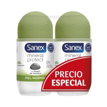Deodorante Roll-On Natur Protect Pelle Normale 48h con Pietra Allume
