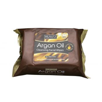 Salviette detergenti all'olio di argan