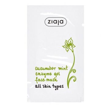 Maschera per il viso al cetriolo e alla menta