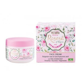 Crema da giorno per il viso con rose &amp; acido ialuronico