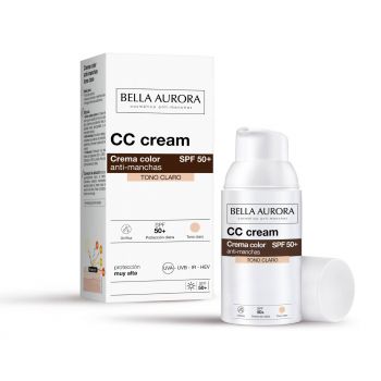 Crema colorante anti-brufoli SPF 50+