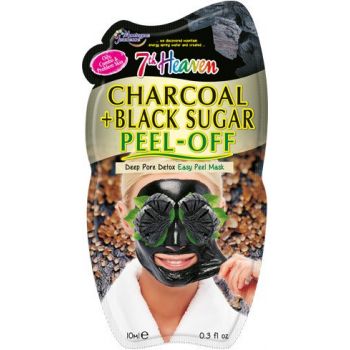 Maschera peel off al carbone e zucchero di canna