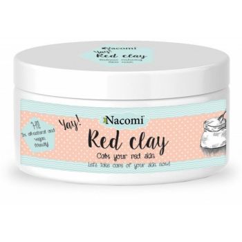 Maschera antiarrossamento per viso e corpo all'argilla rossa