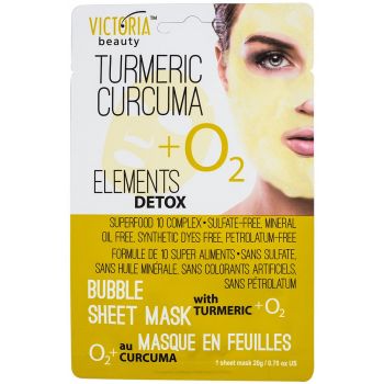 Maschera detox per il viso con curcuma + O2 Maschera detox per il viso con curcuma + O2