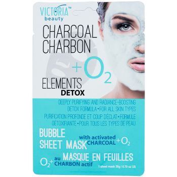 Maschera detox per il viso di elements con carbone vegetale
