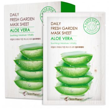 Maschera viso con Aloe Vera