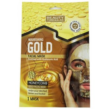 Maschera viso nutriente all'oro
