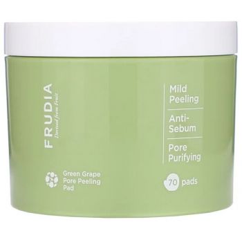 Cuscinetto esfoliante per pori d’uva verdi