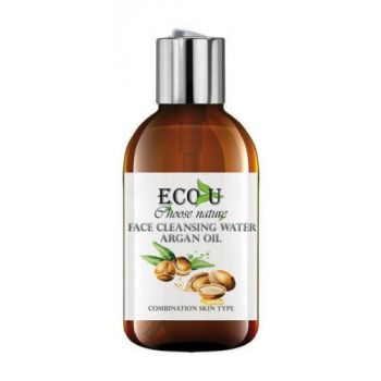 Acqua detergente per il viso con olio di argan