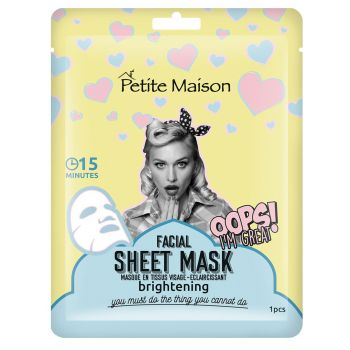 Maschera a foglietto Maschera viso brightening
