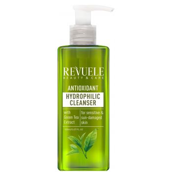 Detergente idrofilo antiossidante con estratto di tè verde