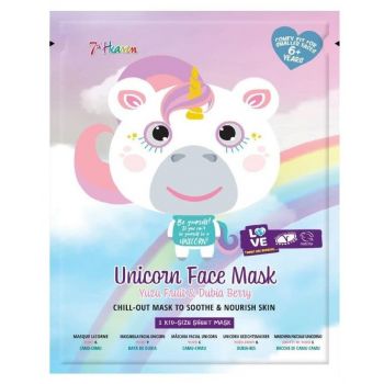 Maschera animale Maschera per il viso Unicorno Yuzu e Camu Camu
