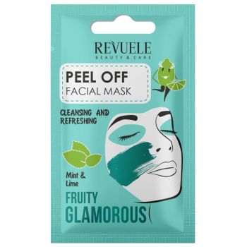 Maschera viso peel off glamour alla frutta con mentos e lime