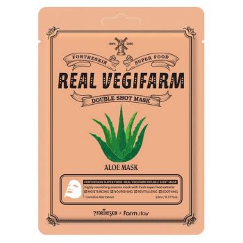 SUPER FOOD REAL VEGIFARM Maschera viso Aloe Vera