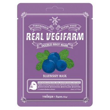 SUPER FOOD REAL VEGIFARM Maschera viso Arandano