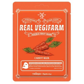 SUPER FOOD REAL VEGIFARM Maschera viso Zanahoria SUPER FOOD REAL VEGIFARM Maschera viso Zanahoria