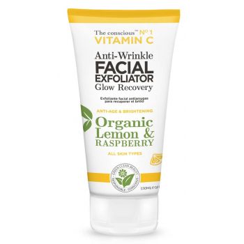 Scrub anti-rughe per il viso con vitamina C