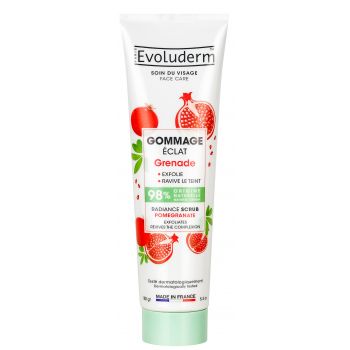 Scrub illuminante per il viso al melograno