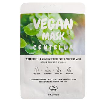 Maschera effetto viso e calmante Vegan Centella Asiatica