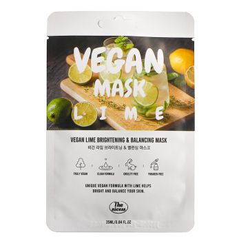Maschera per il viso Vegan Lime Brightening & Balancing Mask