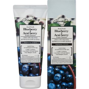 Schiuma detergente reale Fresh Blueberry & Acai berry Foam Cleanser
