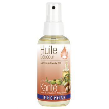 Olio delicato per corpo e capelli al burro di karité