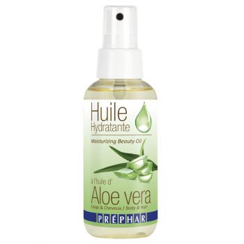 Olio idratante all'aloe vera per corpo e capelli