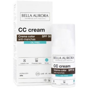 Crema colorante senza olio SPF 50+ contro le macchie brune