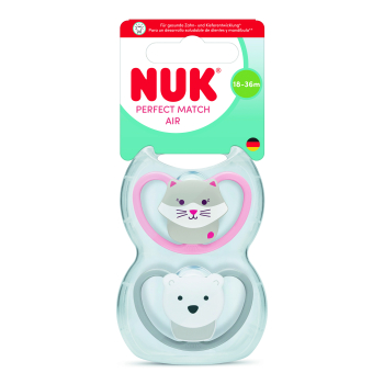 Sucette Perfect Match Air Chat/Ours 18–36 Mois