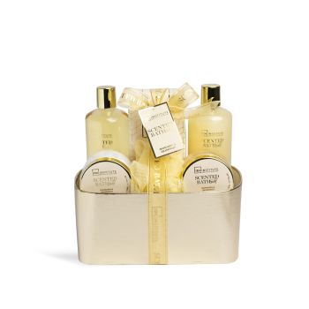 Set di cestini da bagno dal profumo dorato