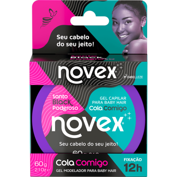 Gel potente per capelli del bambino Santo Black