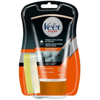 Crema per l’epilazione della doccia da uomo