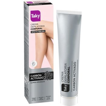 Crema depilatoria per il corpo al carbone attivo