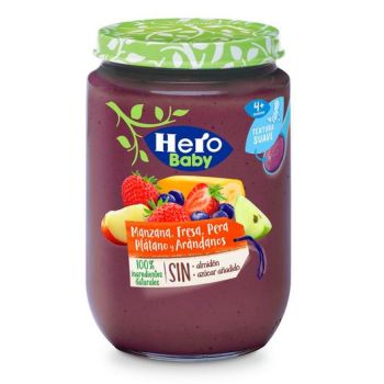 Mela, fragola, pera, banana, banana e mirtillo