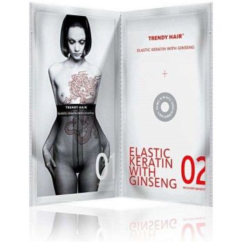 Trattamento elastico alla cheratina con ginseng