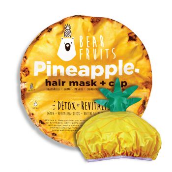 Maschera per capelli + cappello all'ananas