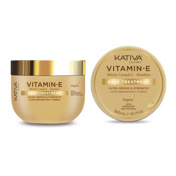 Maschera alla vitamina E, alla biotina e al bambù