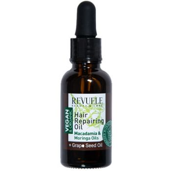 Olio per capelli riparatore agli oli di macadamia e moringa