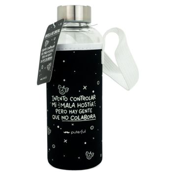 Bottiglia di Vetro "Intento Controlar Mi Mala Hostia"