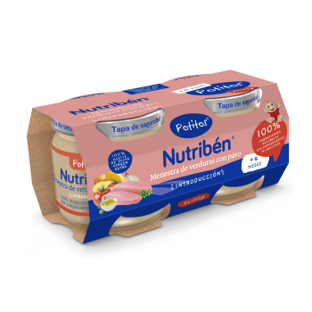 Pack Potitos Inicio Menestra de verduras con pavo