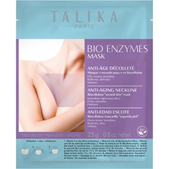 Maschera agli enzimi bio Maschera effetto luminoso per il décolleté