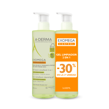 Exomega 2-in-1-Reinigungsgel für atopische Haut