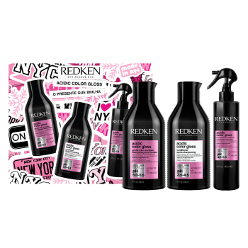Edizione limitata del trio di gloss colorati acidi, cofanetto
