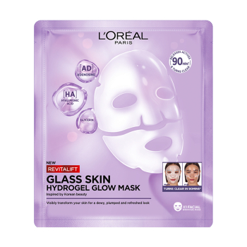 Revitalift Filler Glass Skin Mascarilla Facial de Hidrogel Iluminadora