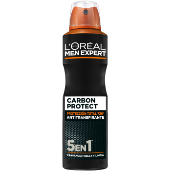 Men Expert Carbon Protect Spray Antitraspirante 5 in 1